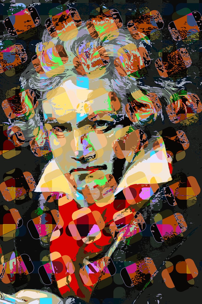 Ludwig van Beethoven (cyfrowy) autorstwa Scott J. Davis