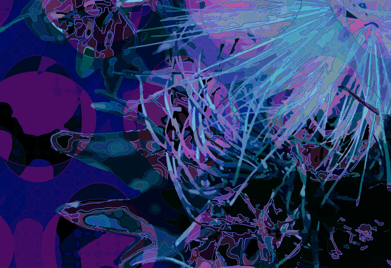 Karczoch_abst_horz3 (cyfrowy) autorstwa Scott J. Davis