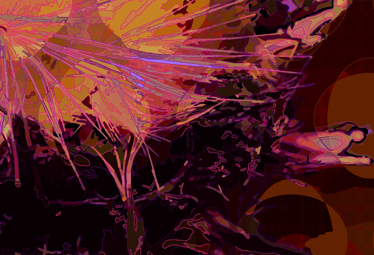 Karczoch_abst_horz6 (cyfrowy) autorstwa Scott J. Davis
