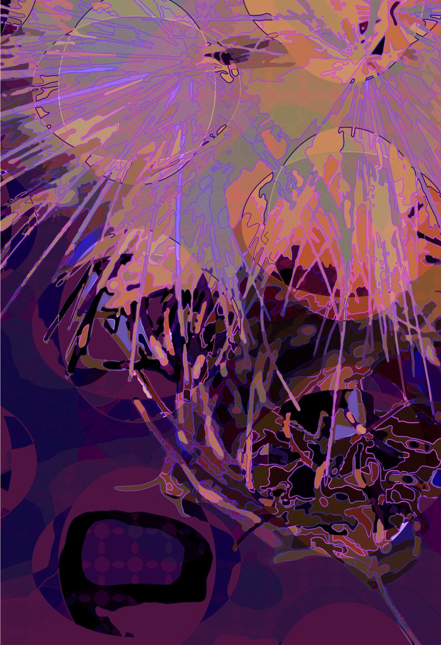 Karczoch_abst_vert10 (cyfrowy) autorstwa Scott J. Davis