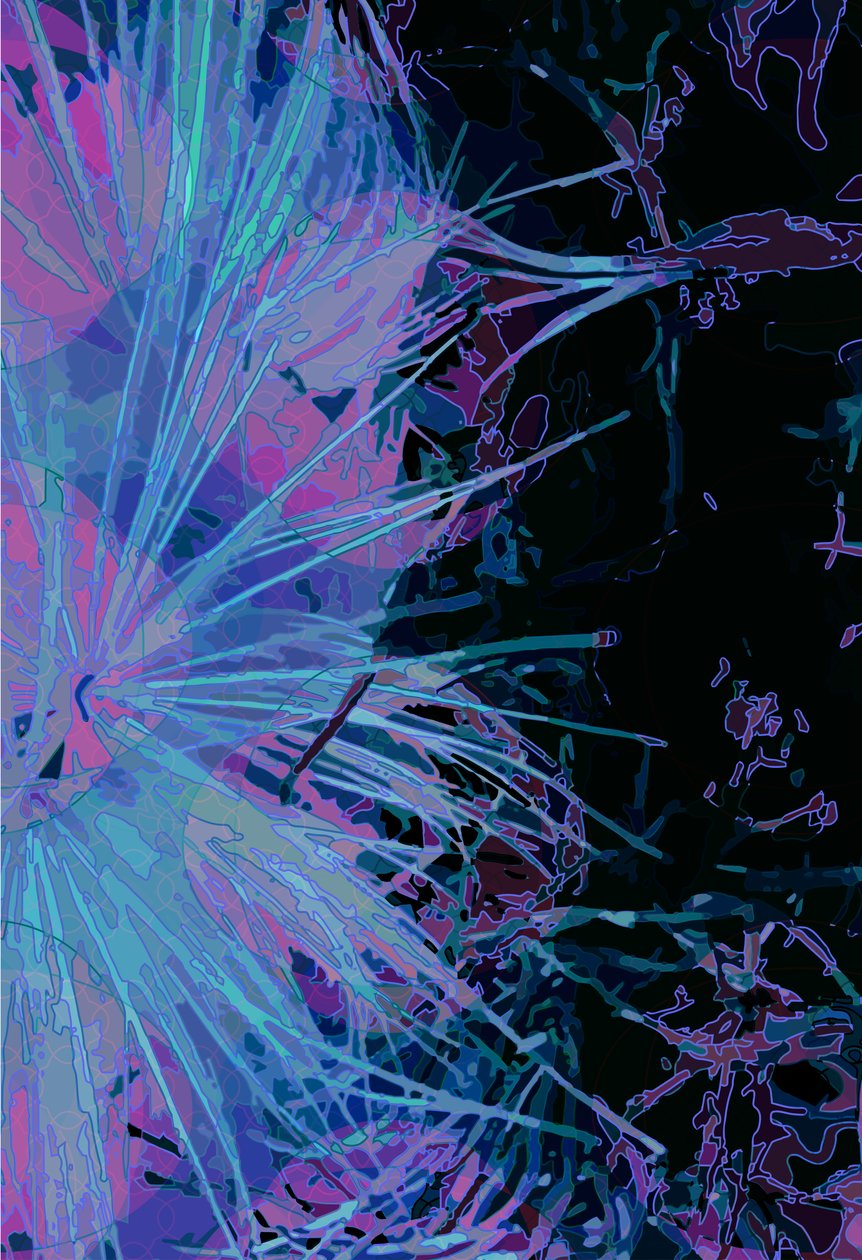Karczoch_abst_vert1 (cyfrowy) autorstwa Scott J. Davis