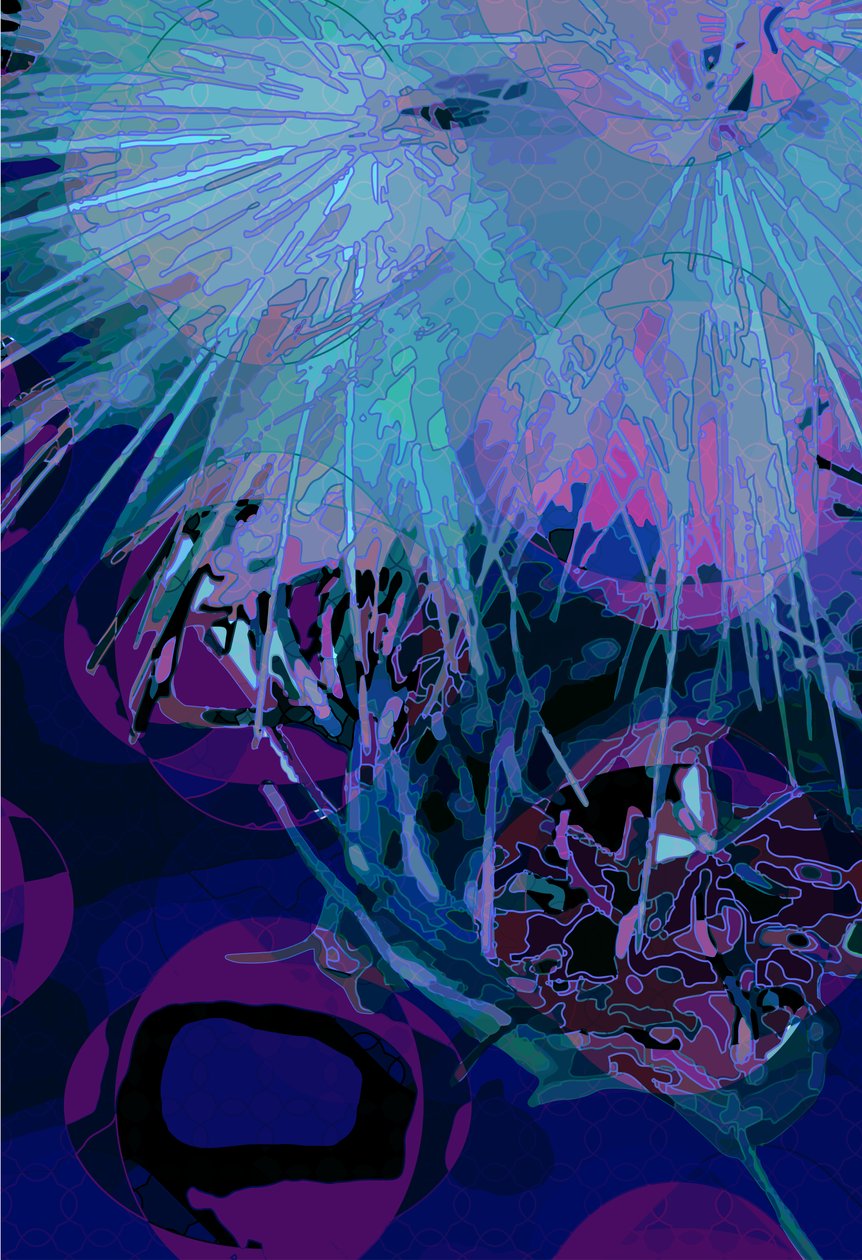 Karczoch_abst_vert9 (cyfrowy) autorstwa Scott J. Davis
