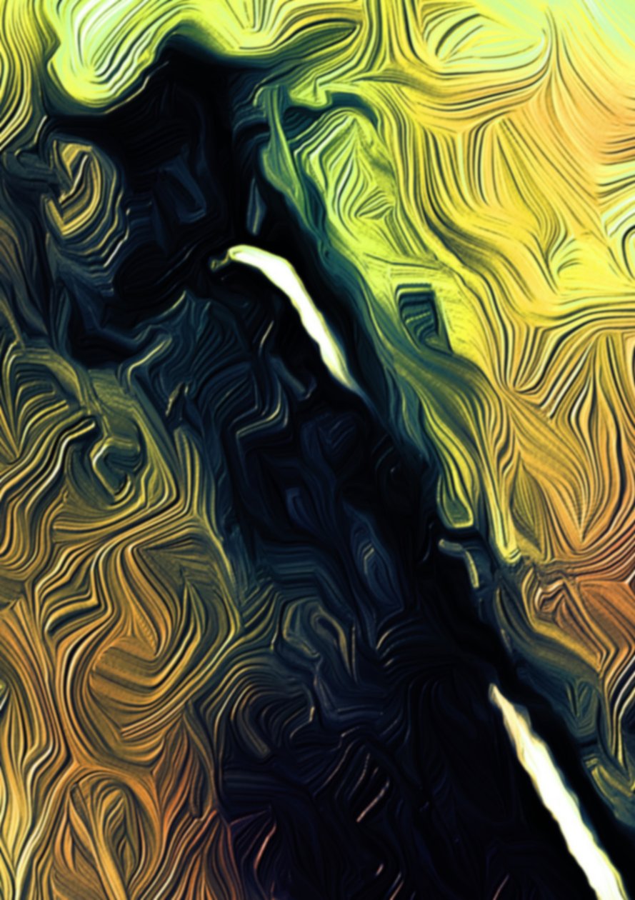 Canyon, 2021 (cyfrowo) autorstwa Scott J. Davis