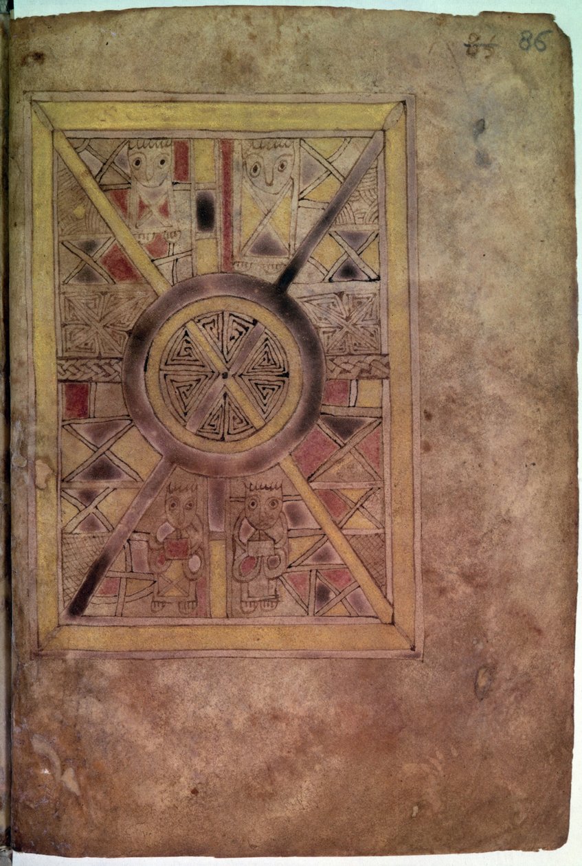 Ms 11.6.32 Ozdobne folio z „Księgi jelenia” autorstwa Scottish School
