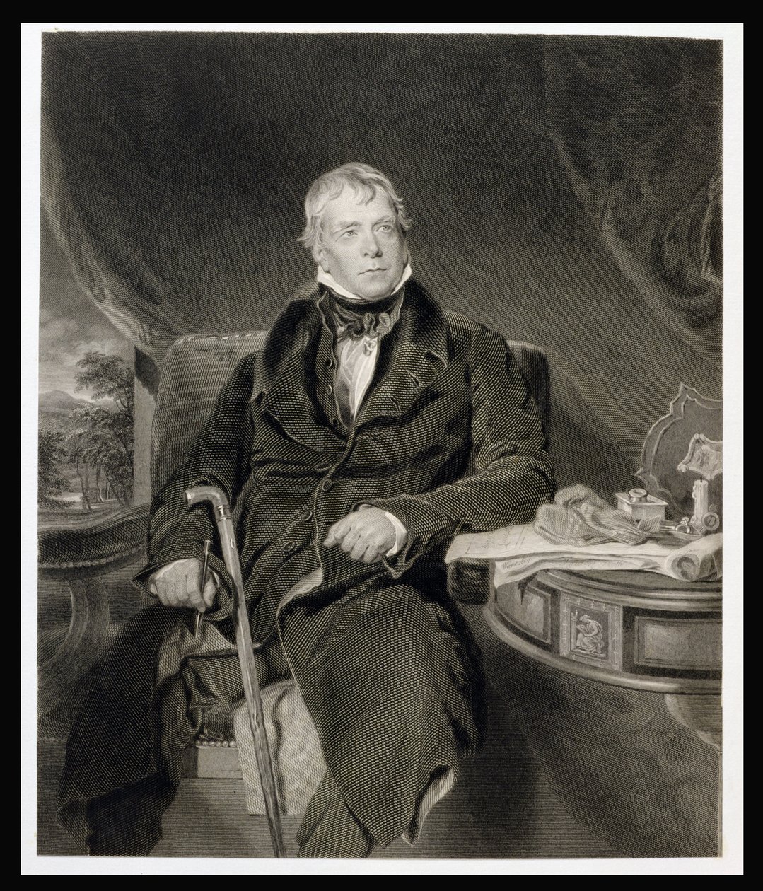 Sir Walter Scott (1771-1832) autorstwa Scottish School