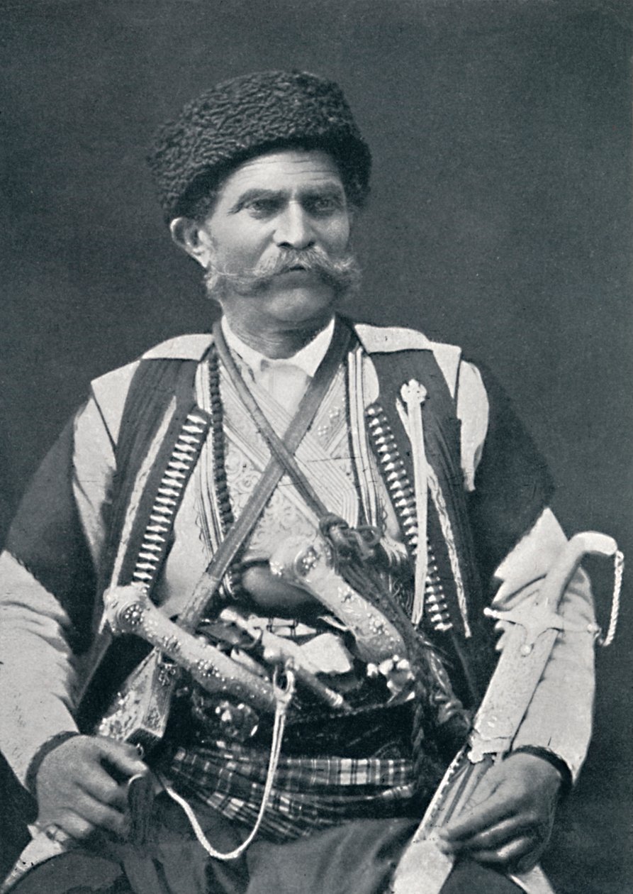 Czarnogórca, 1912 autorstwa Sebah