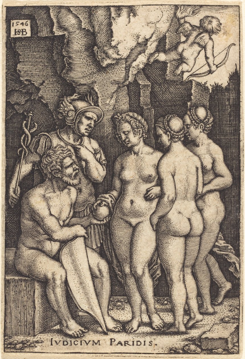 Wyrok Paryża autorstwa Sebald Beham