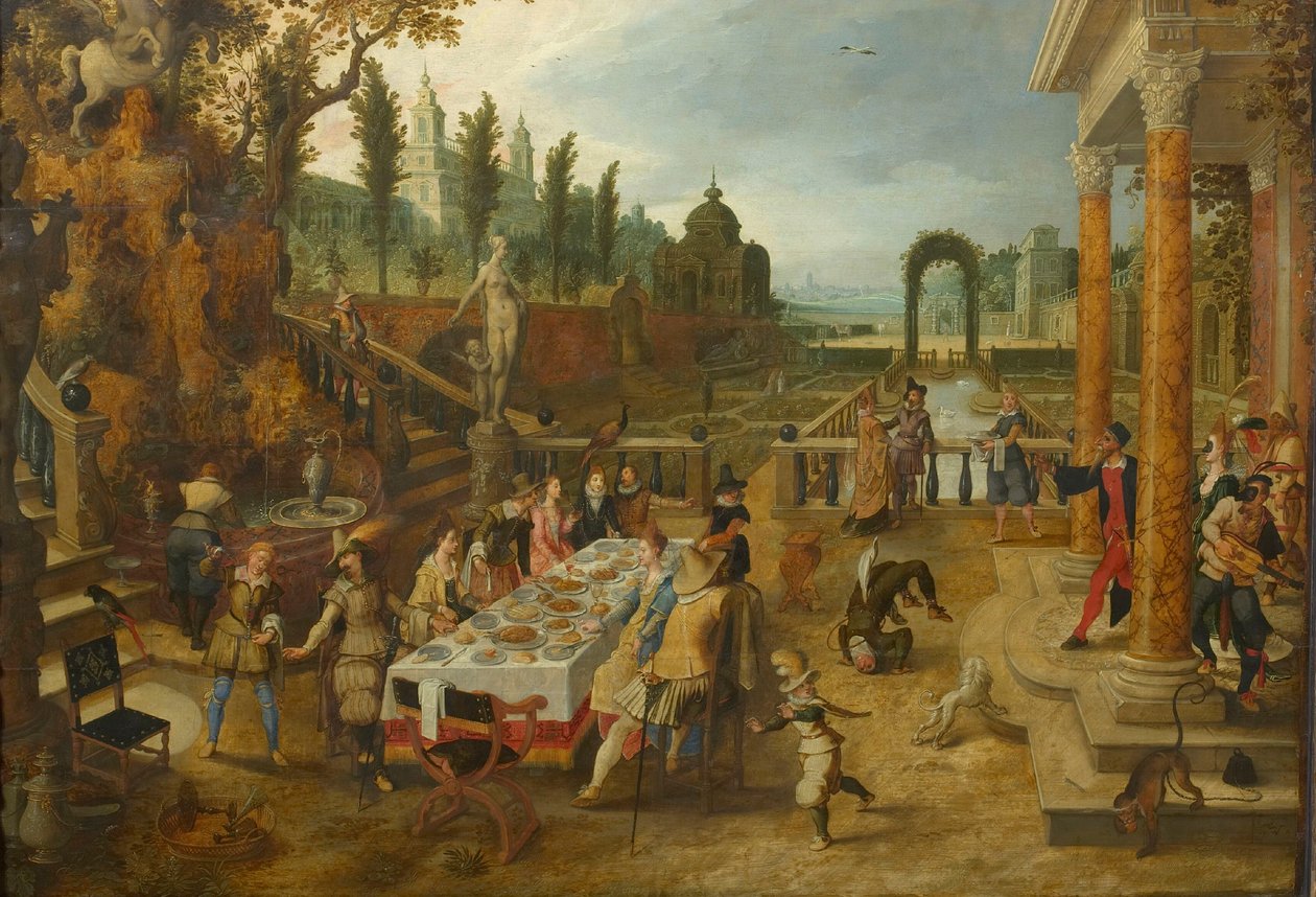 Partia Wiejska, ok. 1615-1620. autorstwa Sebastiaen Vrancx