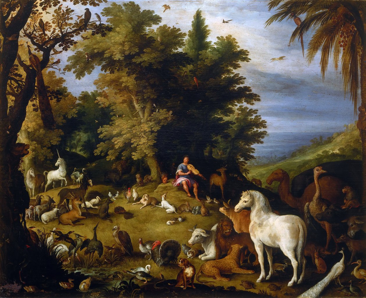 Orfeusz wśród zwierząt, ok. 1595 r. autorstwa Sebastiaen Vrancx