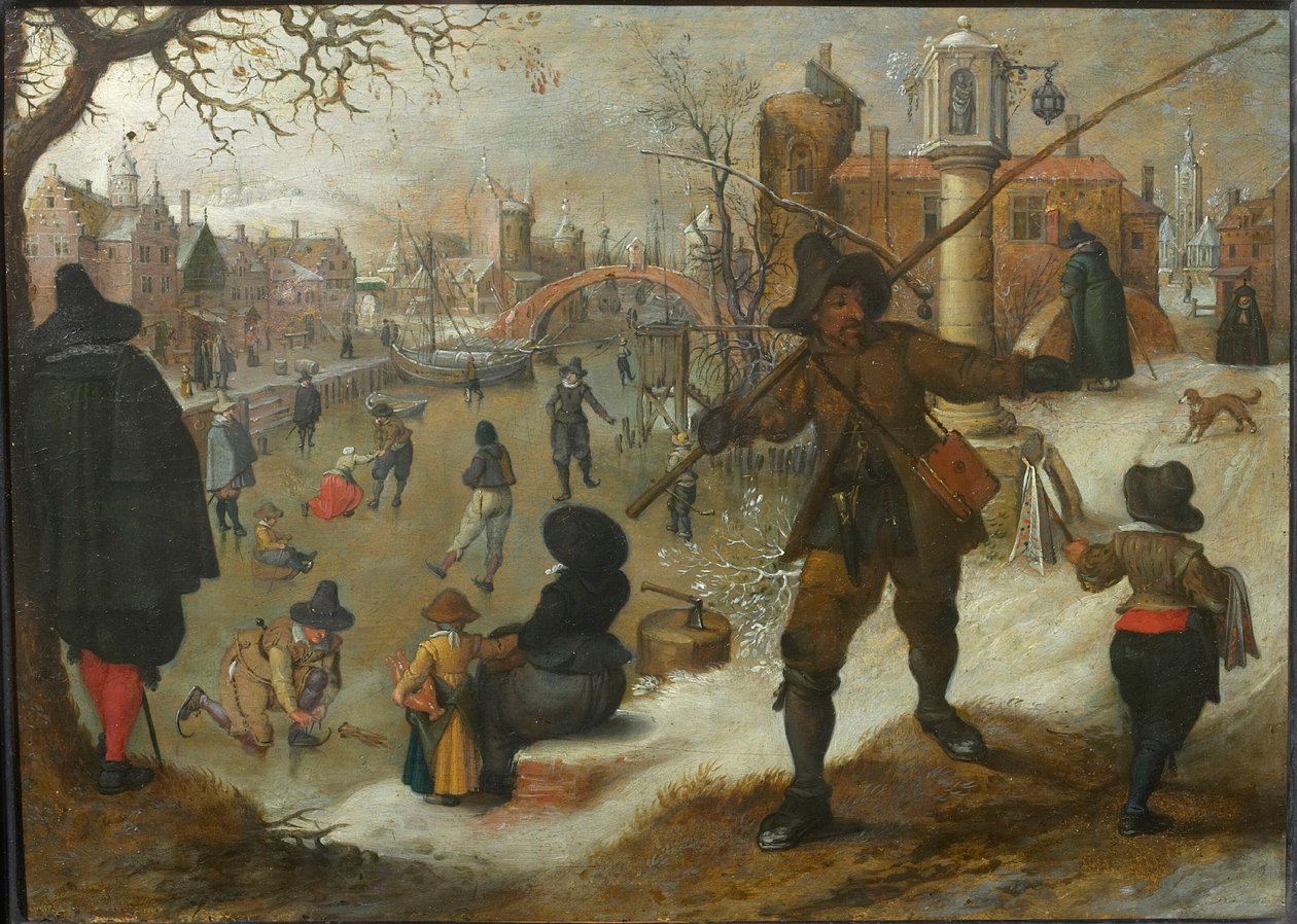 Miesiąc styczeń, ok. godz. 1618. autorstwa Sebastiaen Vrancx
