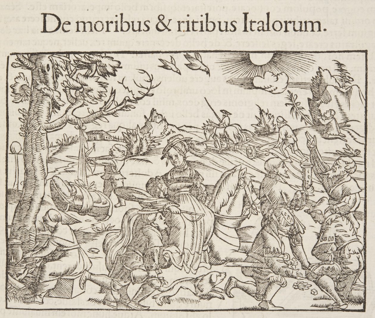 Kosmografia, fragment Fol 201, 1544 autorstwa Sebastian Munster