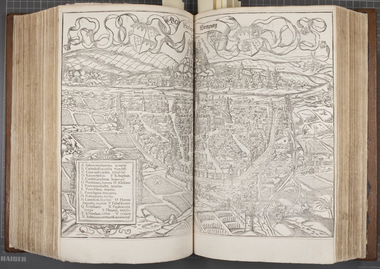 Kosmografia, Fol 662-663, 1544 autorstwa Sebastian Munster