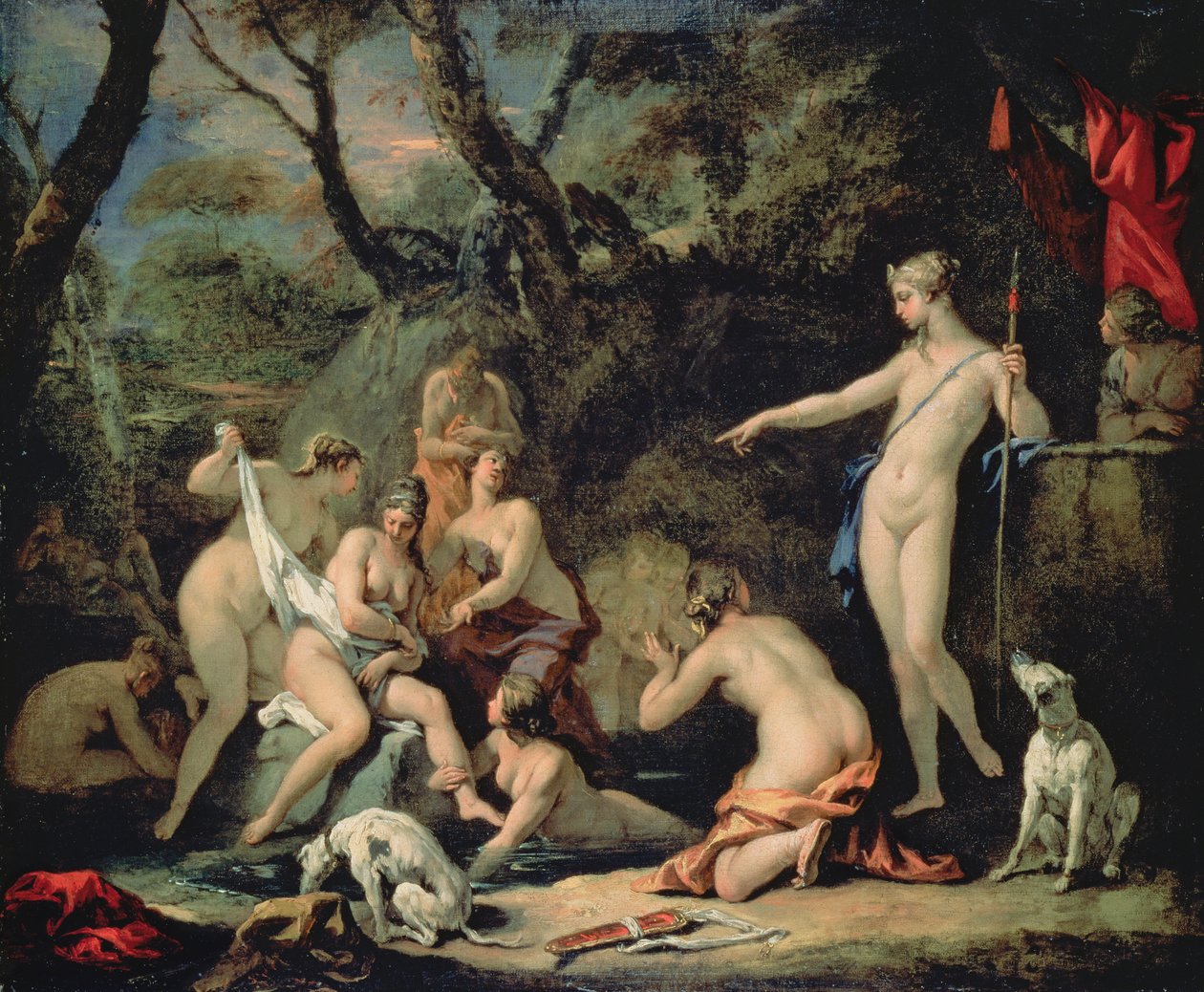 Diana i Callisto autorstwa Sebastiano Ricci