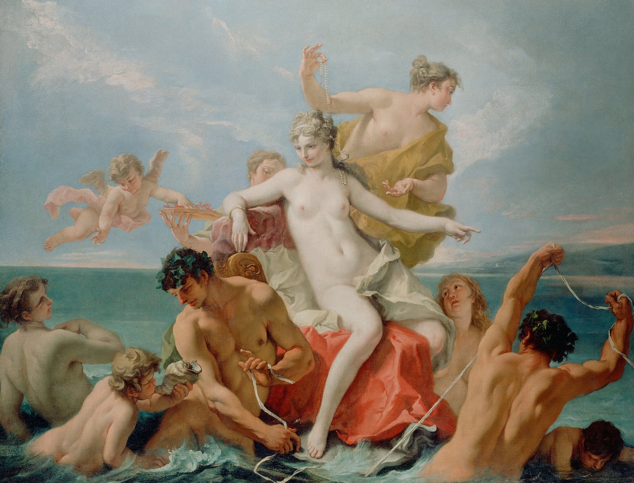 Triumf Morskiej Wenus autorstwa Sebastiano Ricci