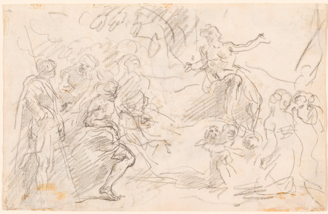 Scena biblijna [verso] autorstwa Sebastiano Ricci