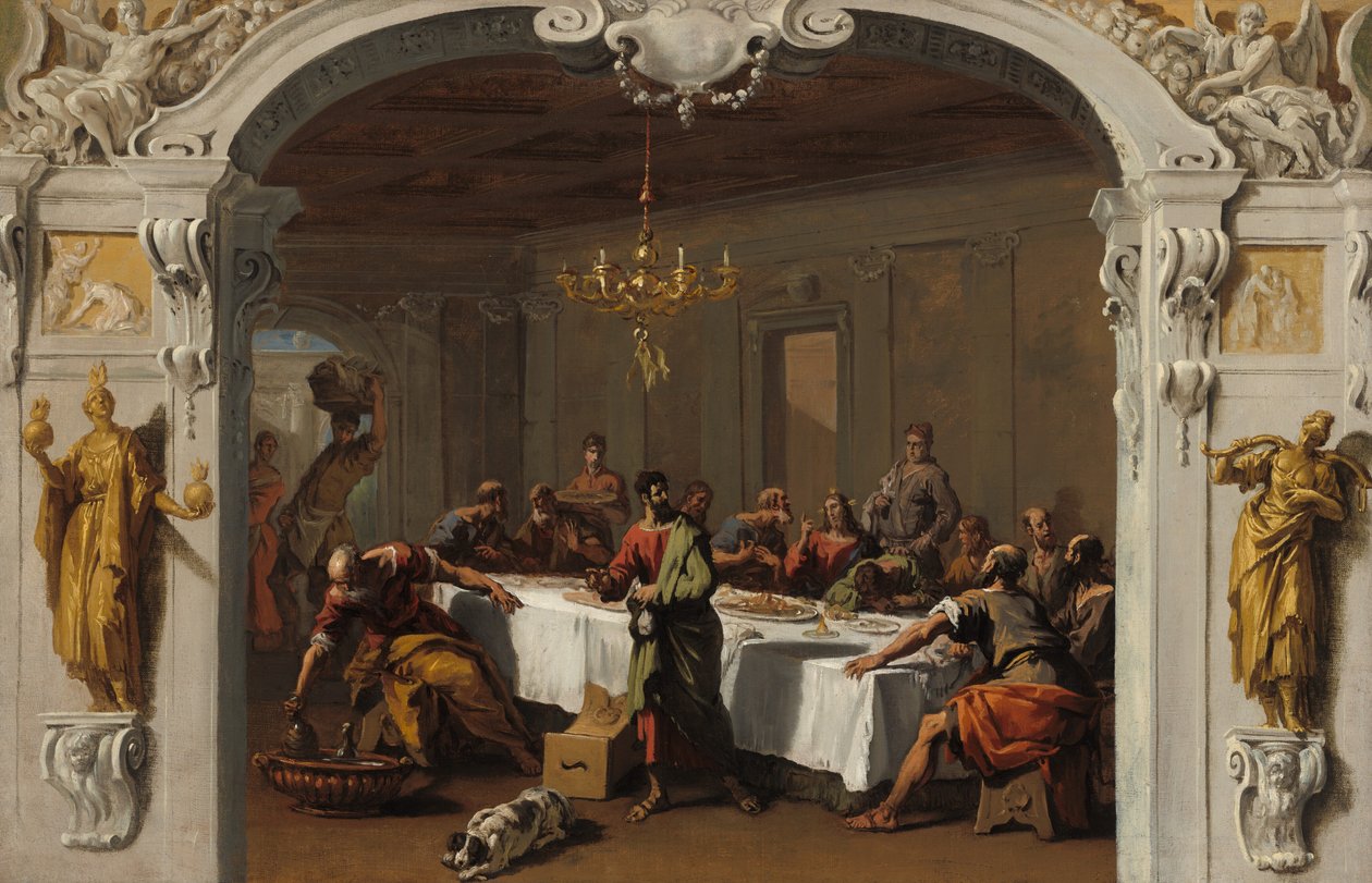 Ostatnia Wieczerza, 17131714. autorstwa Sebastiano Ricci