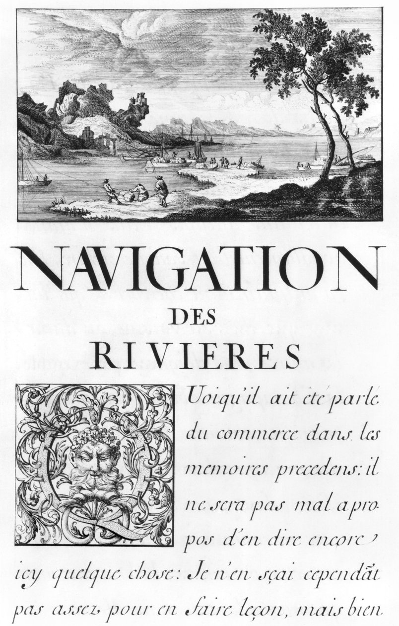 Ms 260 tom IV Strona tytułowa „Navigation des rivieres” z „Oisivetes M. Vaubana zawierająca kilka Memoires ou Ramas de sa way” autorstwa Sebastien Le Prestre de Vauban