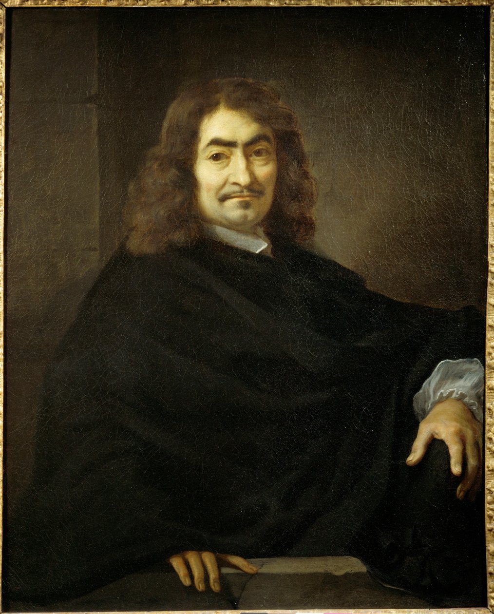 Rene Descartes, filozof ... autorstwa Sébastien Bourdon