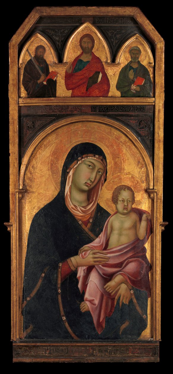 Madonna z Dzieciątkiem, ca. 1320. autorstwa Segna di Buonaventura