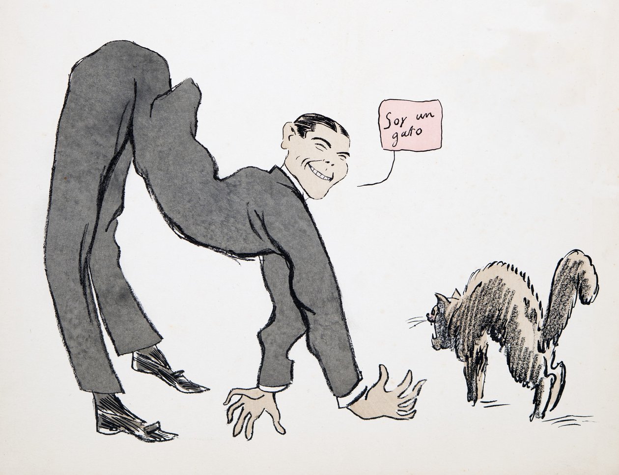 Im a Cat, z White Bottoms, wyd. 1927 (kolorowy druk blokowy) autorstwa Sem