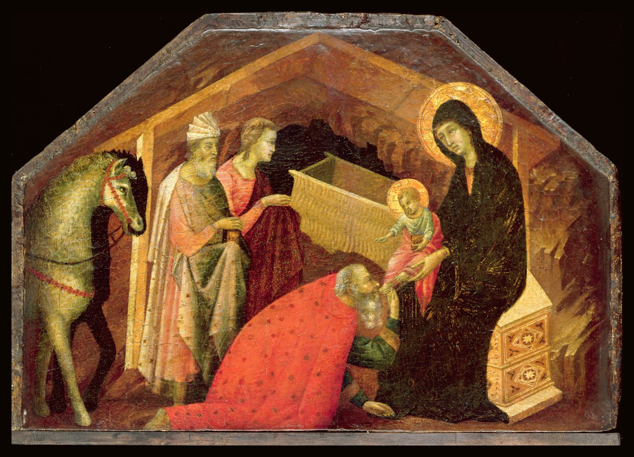 Pokłon Trzech Króli autorstwa Seminary Madonna Master