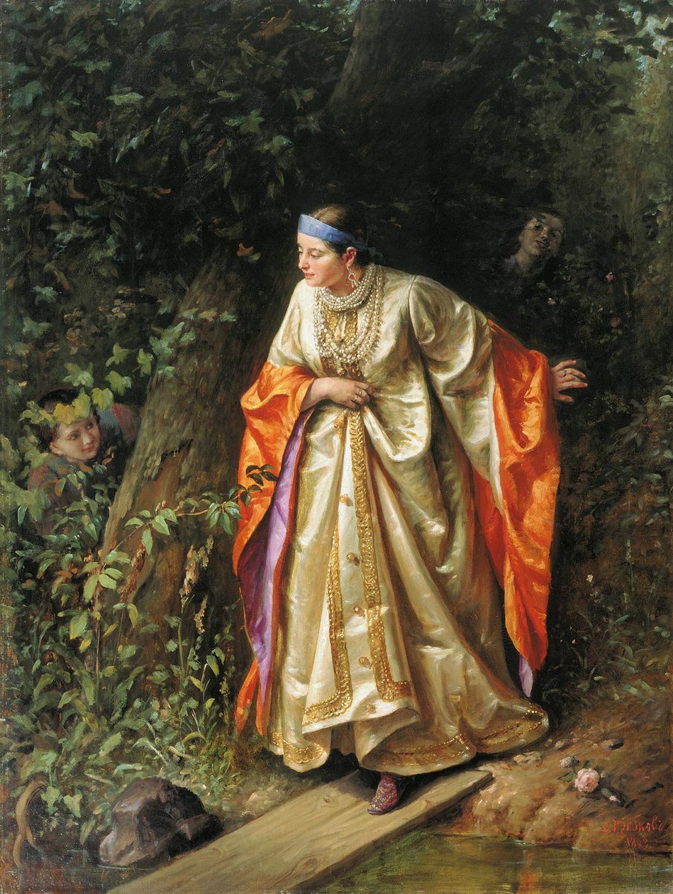 Zabawa w chowanego, 1893. autorstwa Sergei Gribkov