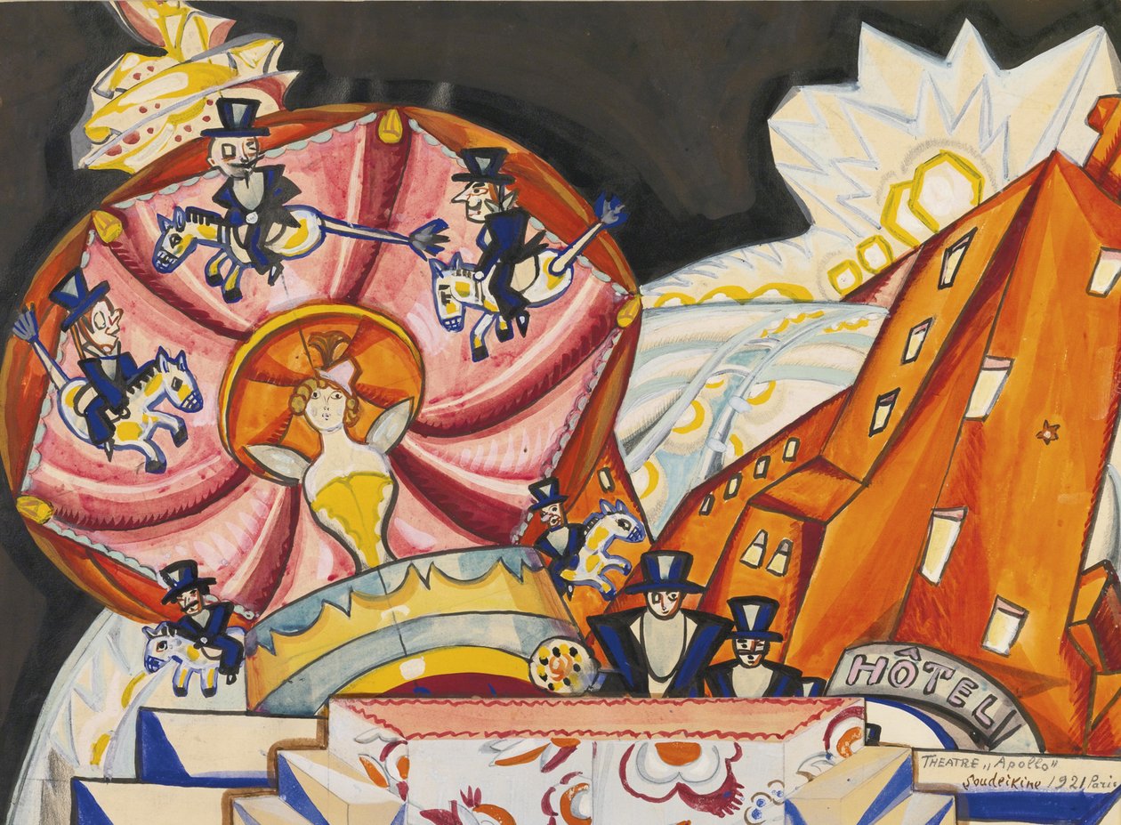 Teatr Apollo, Paryż, 1921 autorstwa Sergei Yurievich Sudeykin