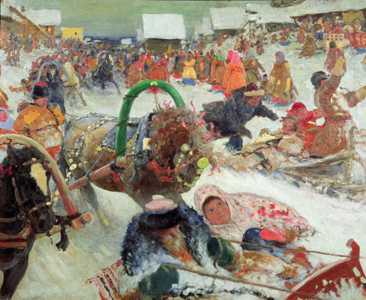 Zapusty, 1905 autorstwa Sergej Vasilevic Ivanov