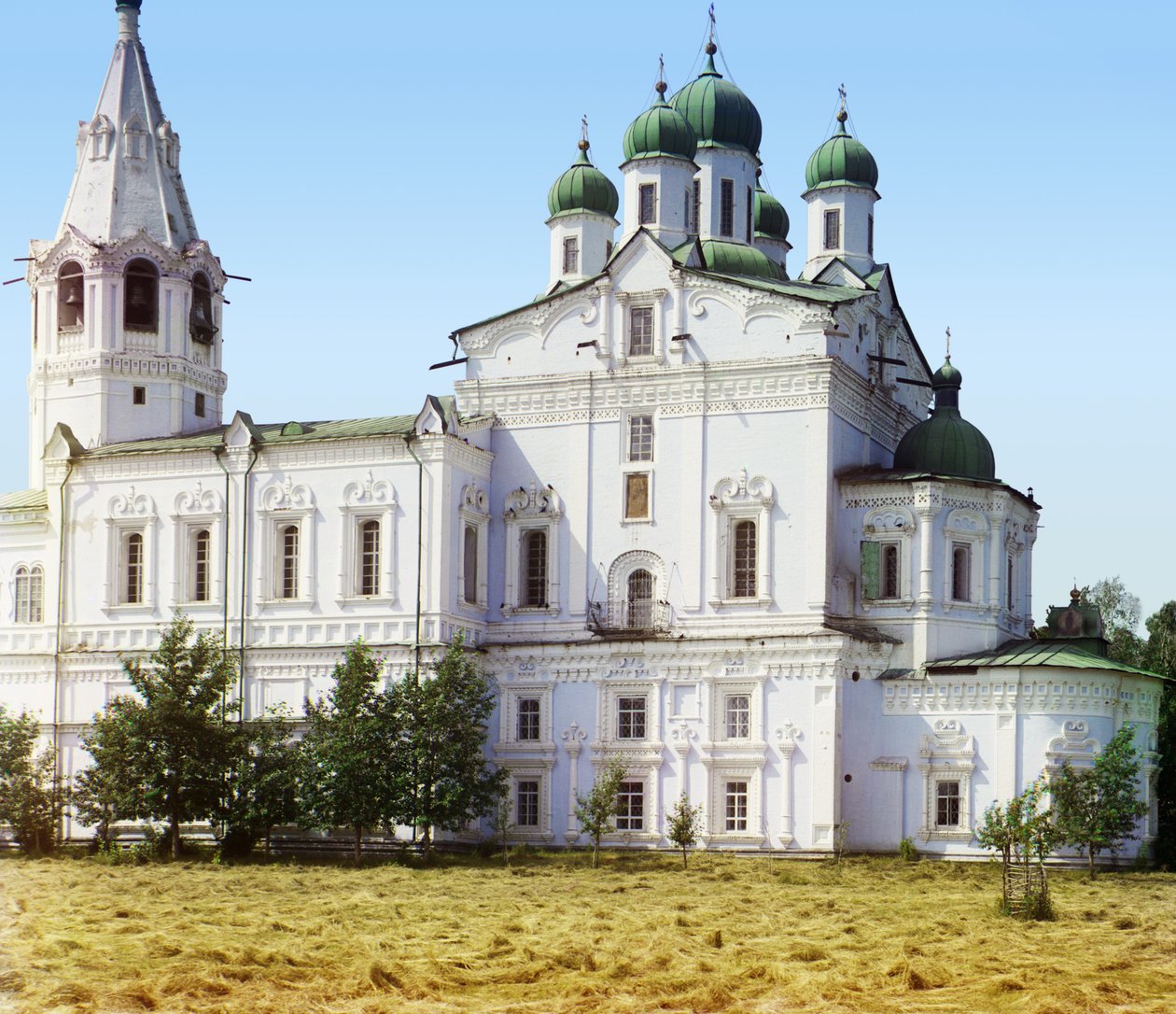 Katedra Wniebowzięcia NMP w klasztorze Dalmatov, 1905-1915 autorstwa Sergey Prokudin Gorsky