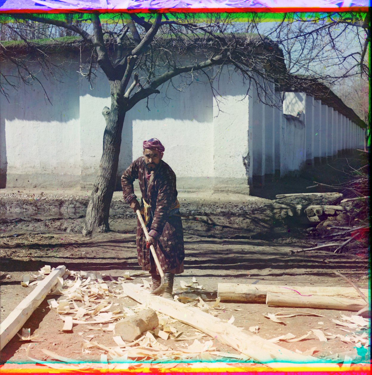 Stolarz w Samarkandzie, 1905-1915 autorstwa Sergey Prokudin Gorsky