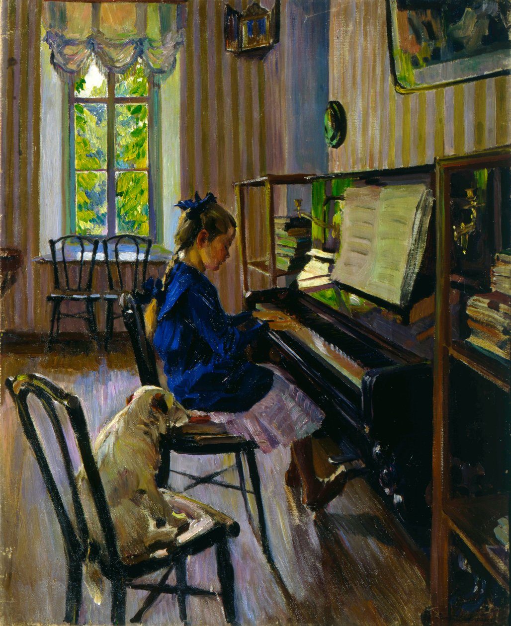 Przy fortepianie, 1914. autorstwa Sergey Vinogradov