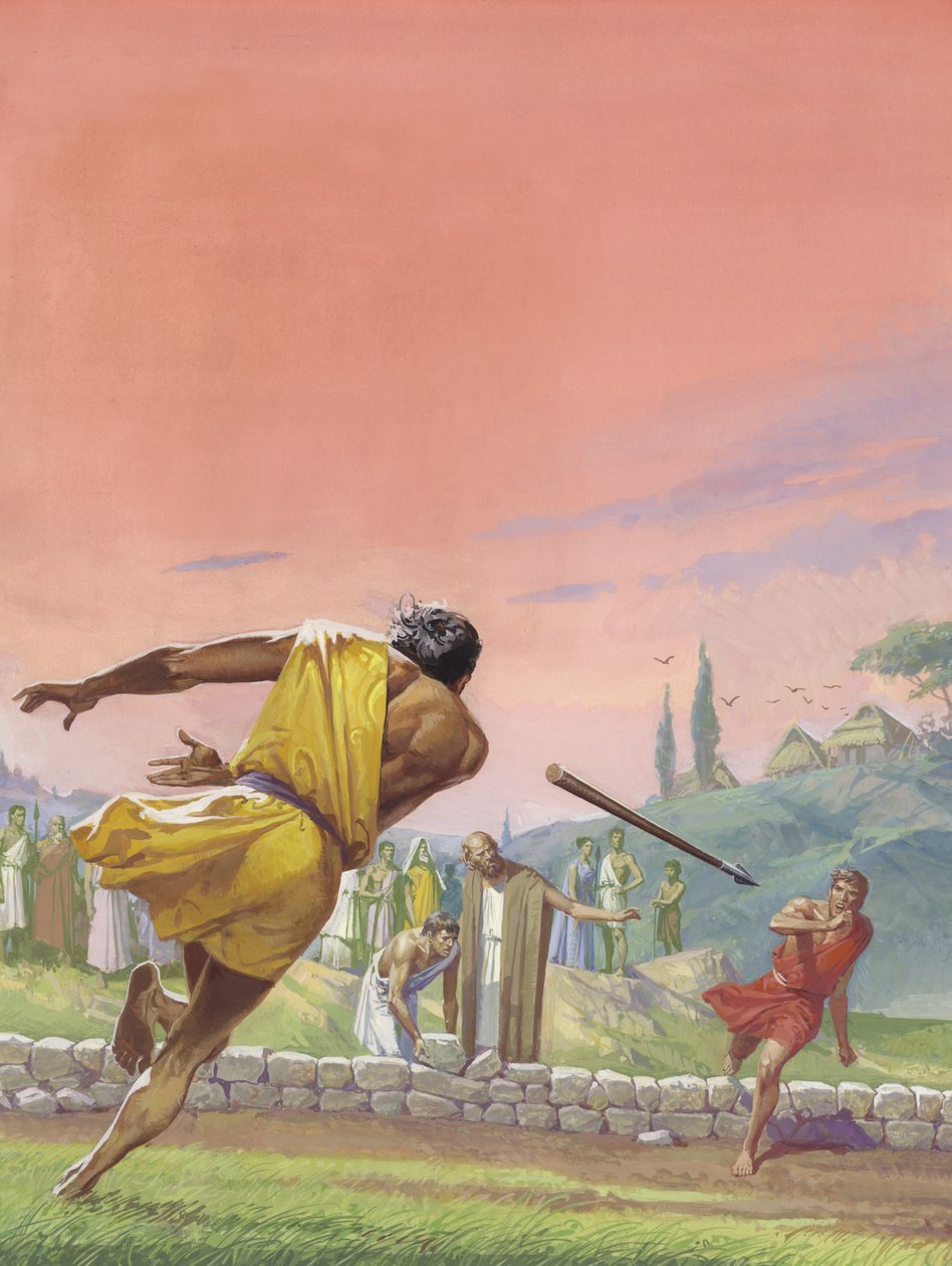 Romulus i Remus (gwasz na papierze) autorstwa Severino Baraldi