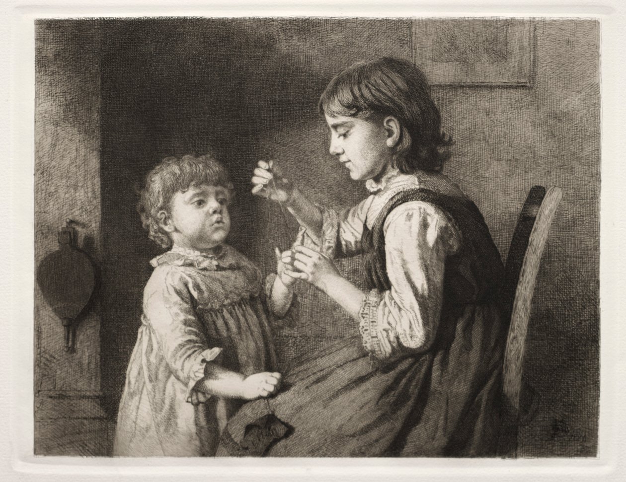 Pierwsza robótka, 1884. autorstwa Seymour Joseph Guy