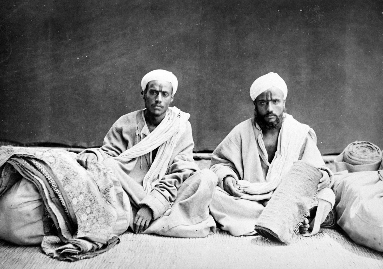 Handlarze tkanin, ok. 1863 r. autorstwa Shepherd and Robertson