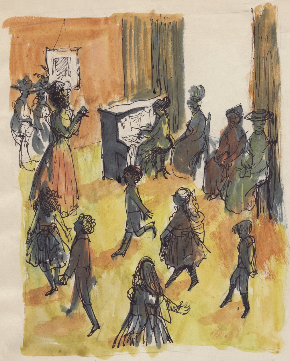 Klasa tańca, ok. 1950. autorstwa Shirley Markham