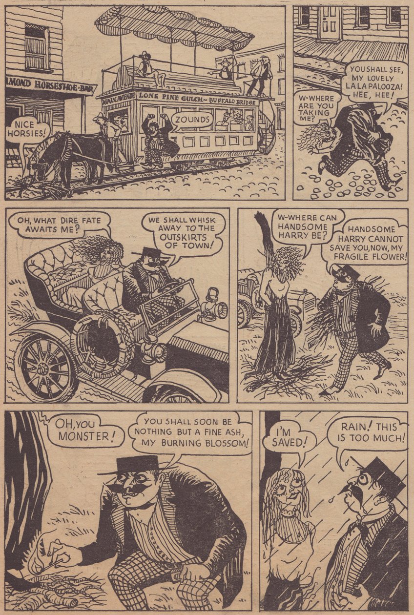 „Zdesperowany Desmond”, pasek rysunkowy, c1955. autorstwa Shirley Markham