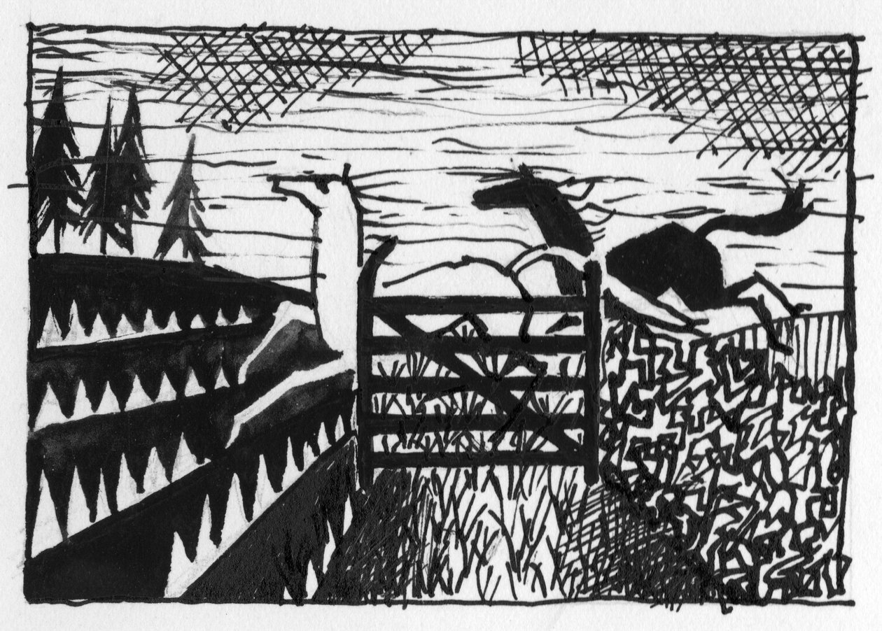 Konie, 1951. autorstwa Shirley Markham