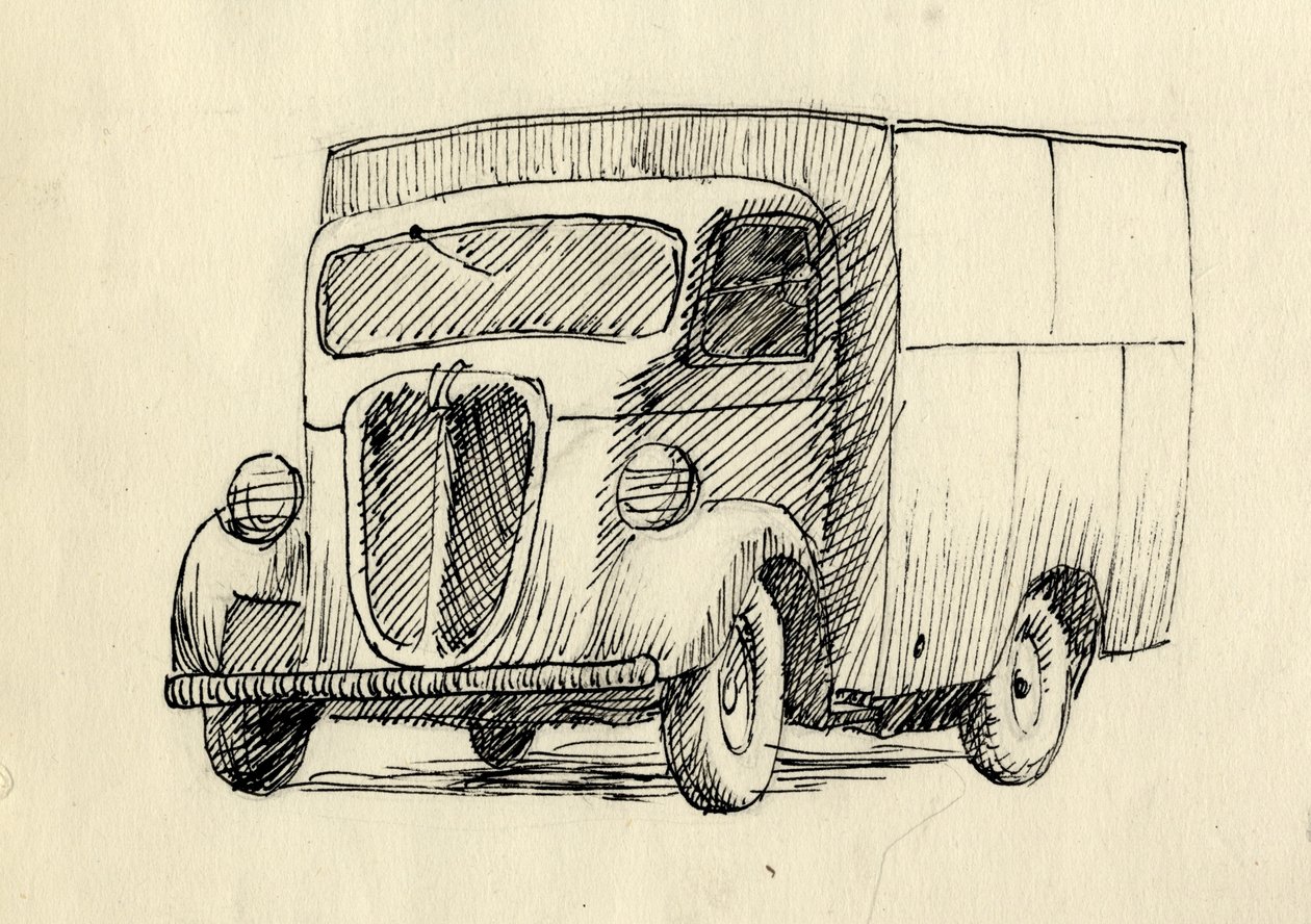 Ciężarówka, 1951. autorstwa Shirley Markham