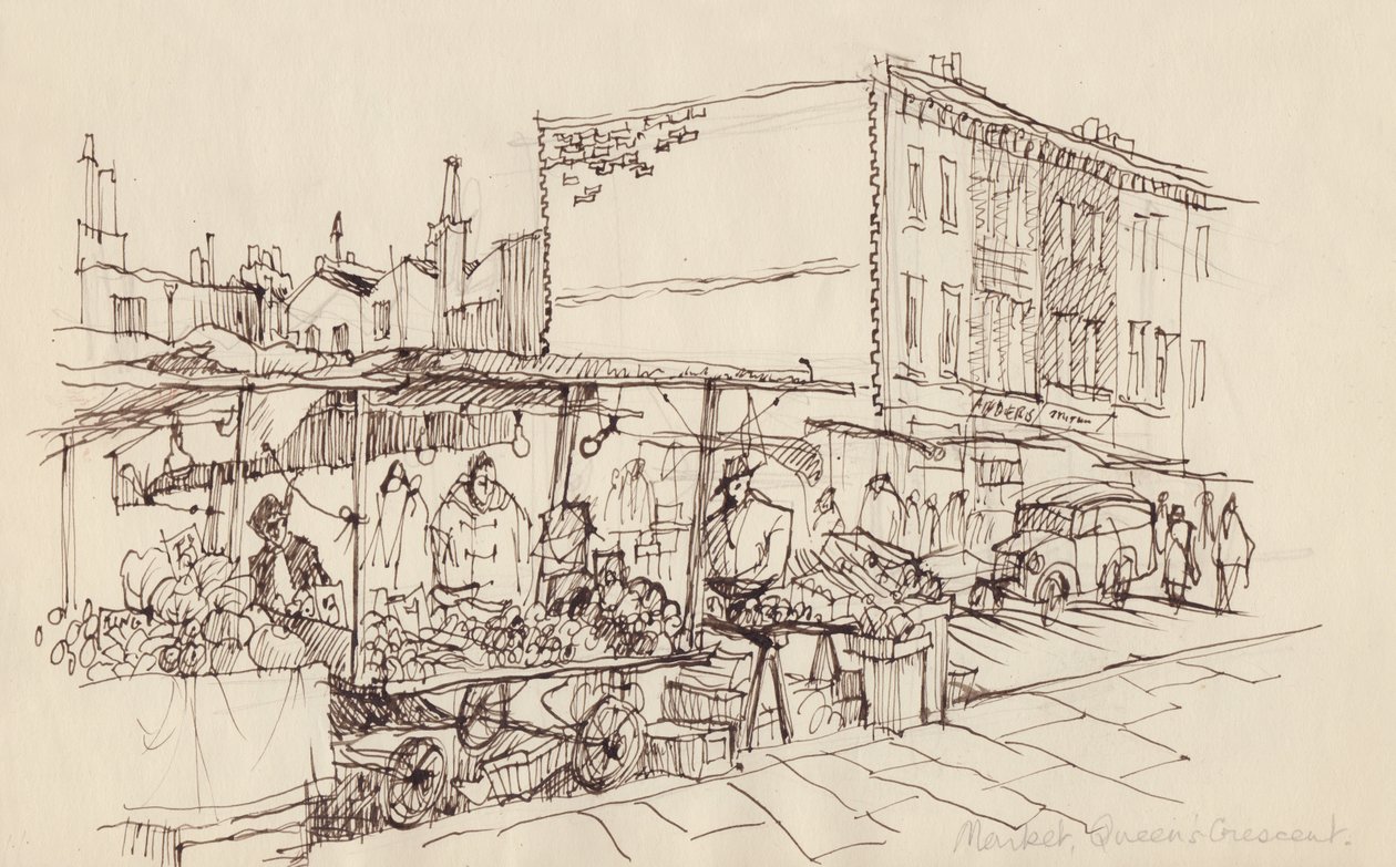„Rynek, Półksiężyc Królowej”, ok. 1950. autorstwa Shirley Markham