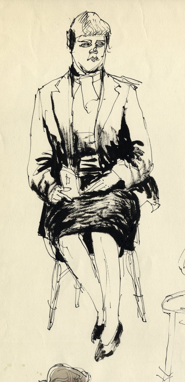Siedząca kobieta, 1953. autorstwa Shirley Markham
