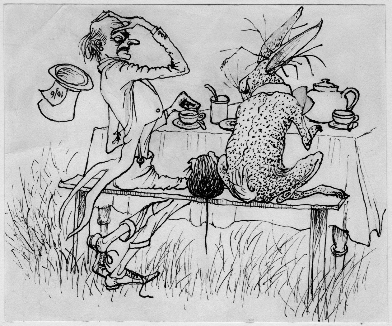 Szalony Kapelusznik i Zając, 1953. autorstwa Shirley Markham