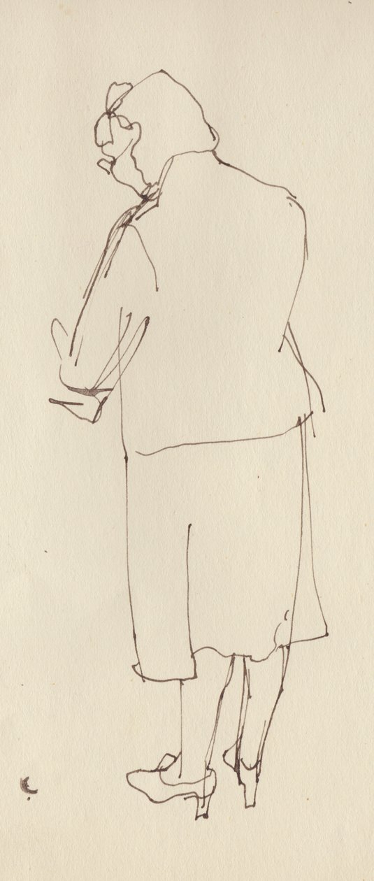 Kobieta z tyłu, ok. 1950. autorstwa Shirley Markham