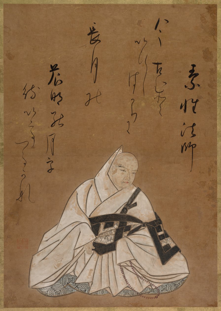 Mnich Sosei Hoshi, XVII wiek. autorstwa Shojo Shokado