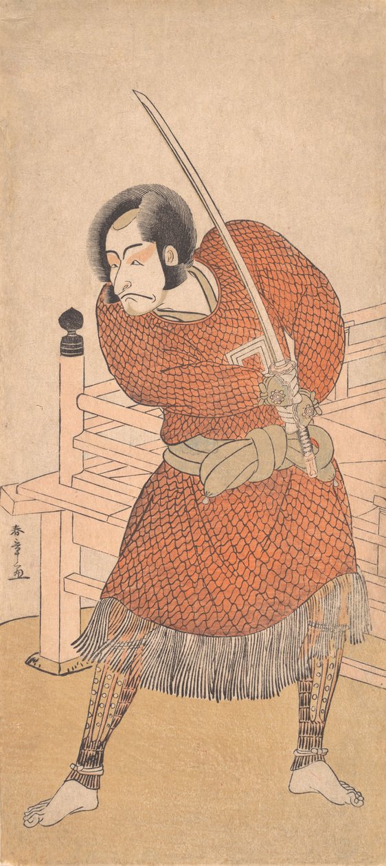 Danjuro V, w kolczudze, 1786 . autorstwa Shunsho