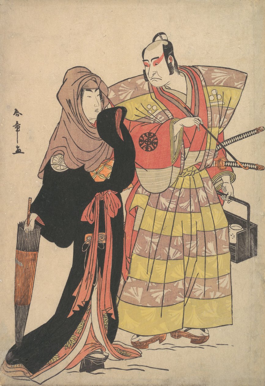 Scena z dramatu, ca. 1778. autorstwa Shunsho