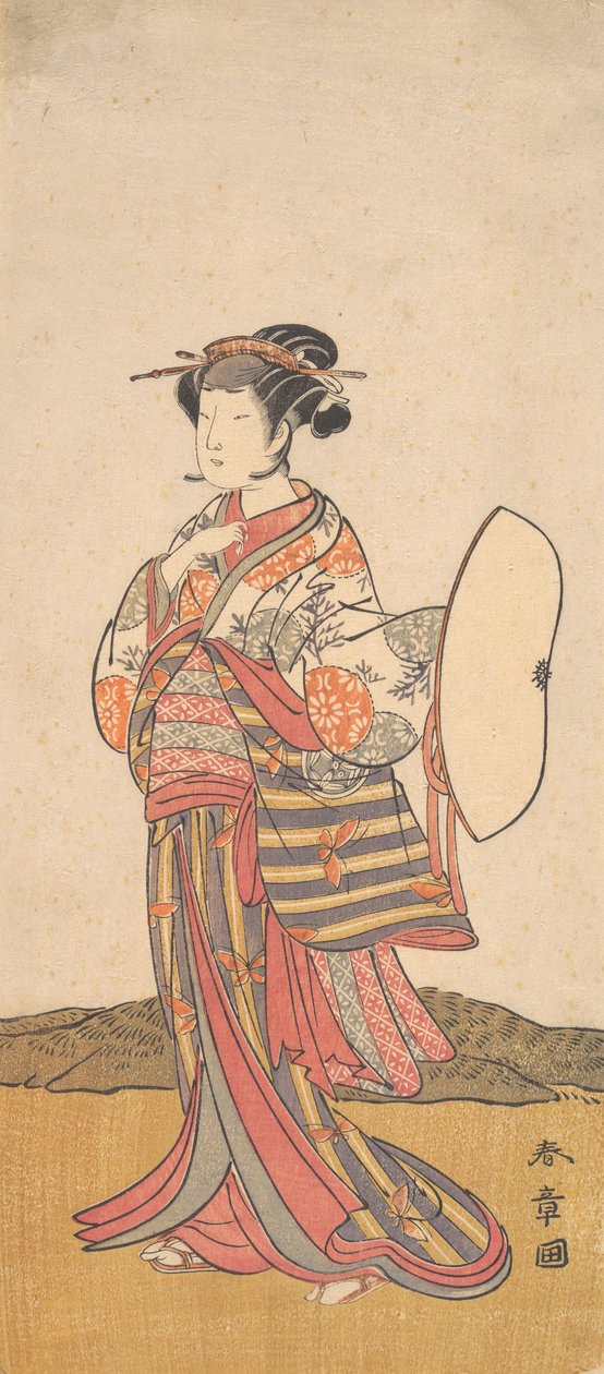 Yamashita Kinsaku 1733-1790, co? 1772. autorstwa Shunsho