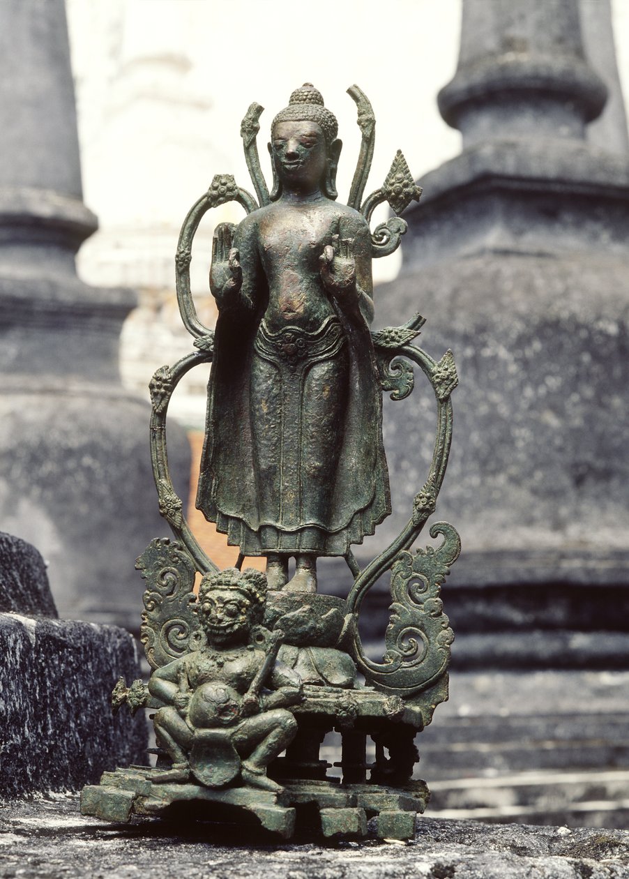 Budda w postawie argumentacyjnej (brąz) autorstwa Siamese School