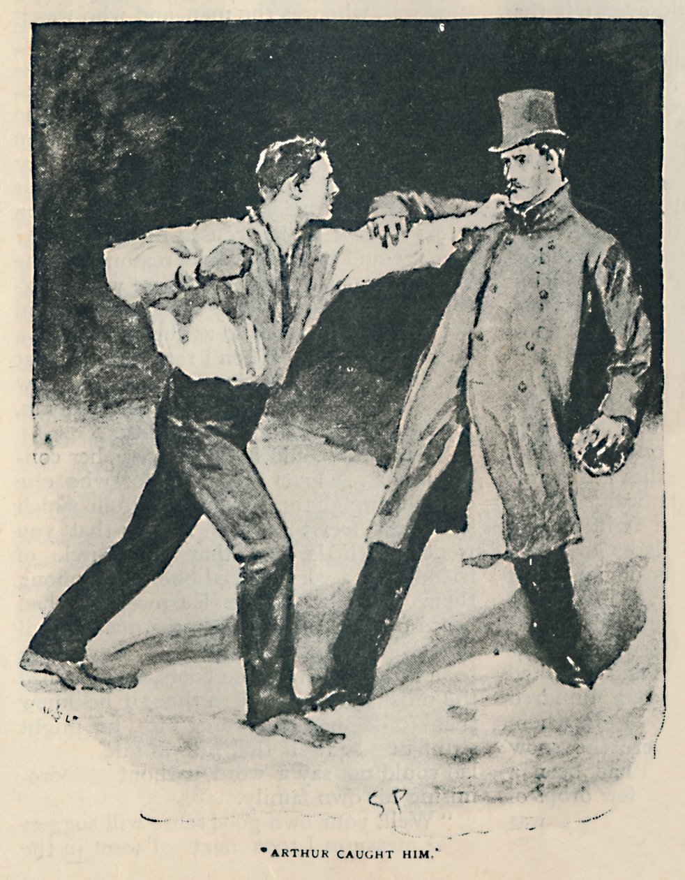 Artur go złapał, 1892 autorstwa Sidney Paget