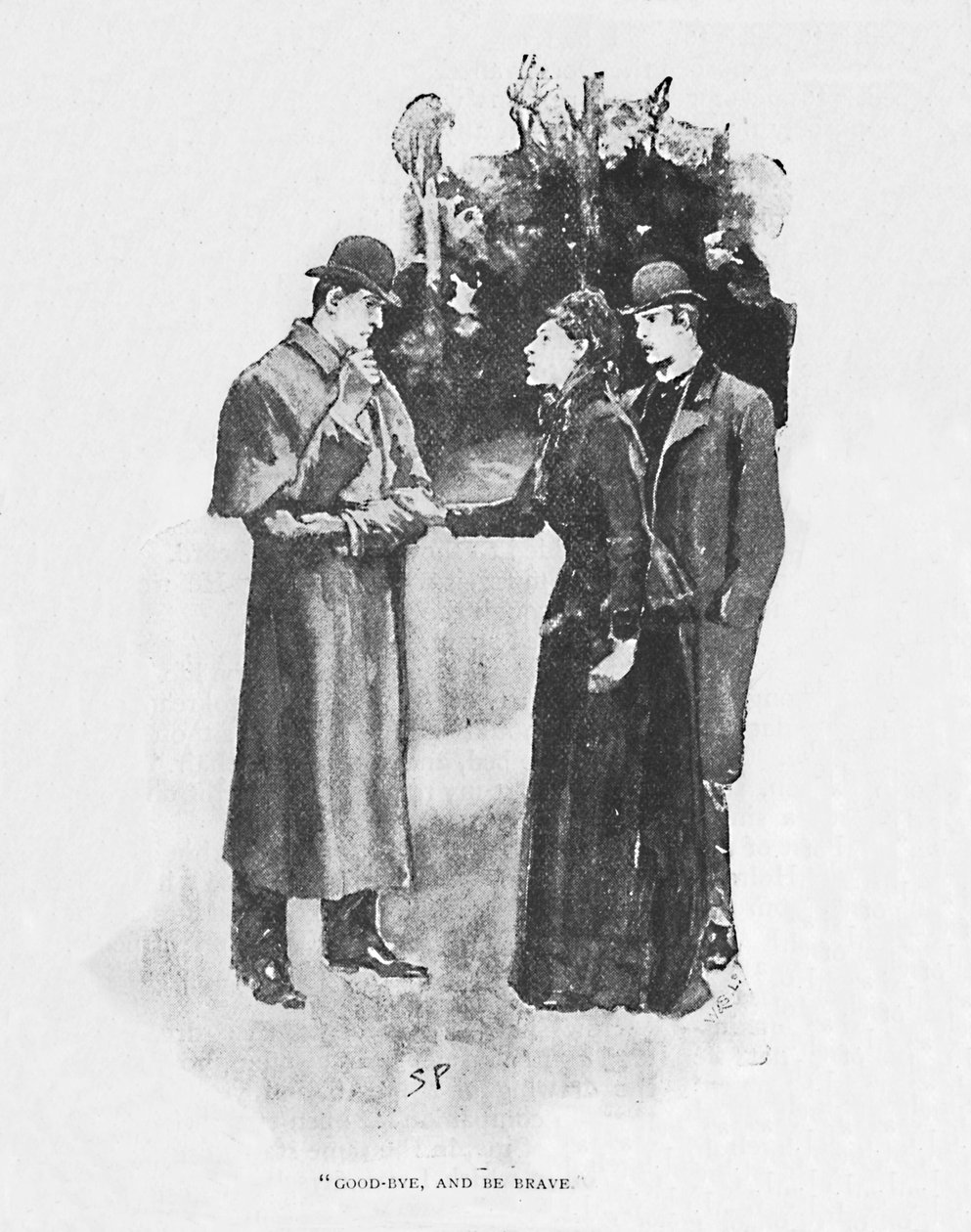 Żegnaj i bądź odważny, 1892 autorstwa Sidney Paget