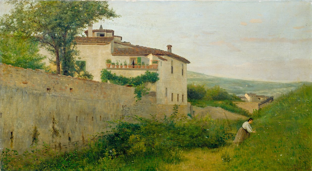 Widok w Piagentina autorstwa Silvestro Lega